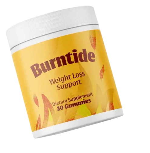 Burntide gummy bottle, formulated with L-Carnitine for energy metabolism support